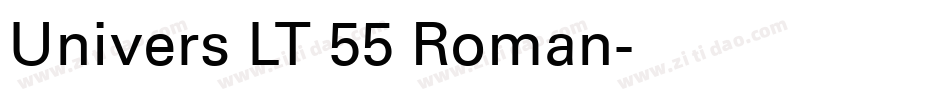 Univers LT 55 Roman字体转换